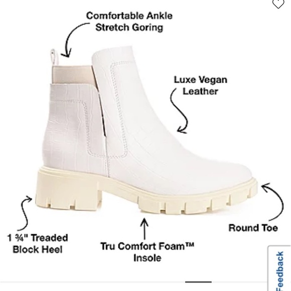 Journee Collection Jeeva Ivory Boots Size 11 M New - Picture 2 of 9